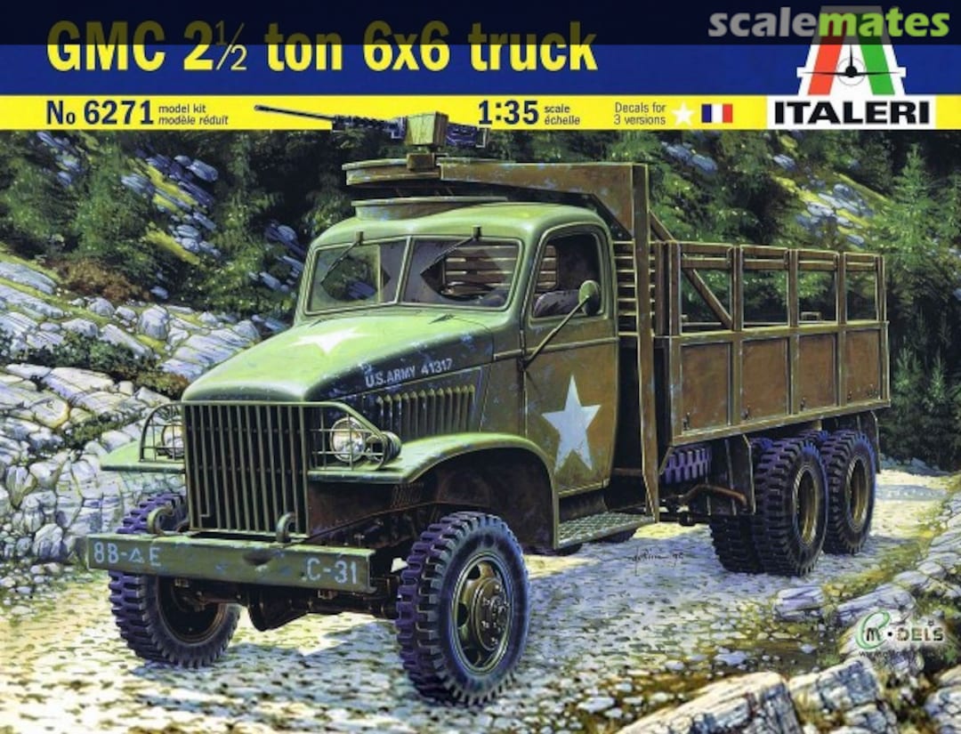 Boxart GMC 2 1/2 ton 6x6 truck 6271 Italeri