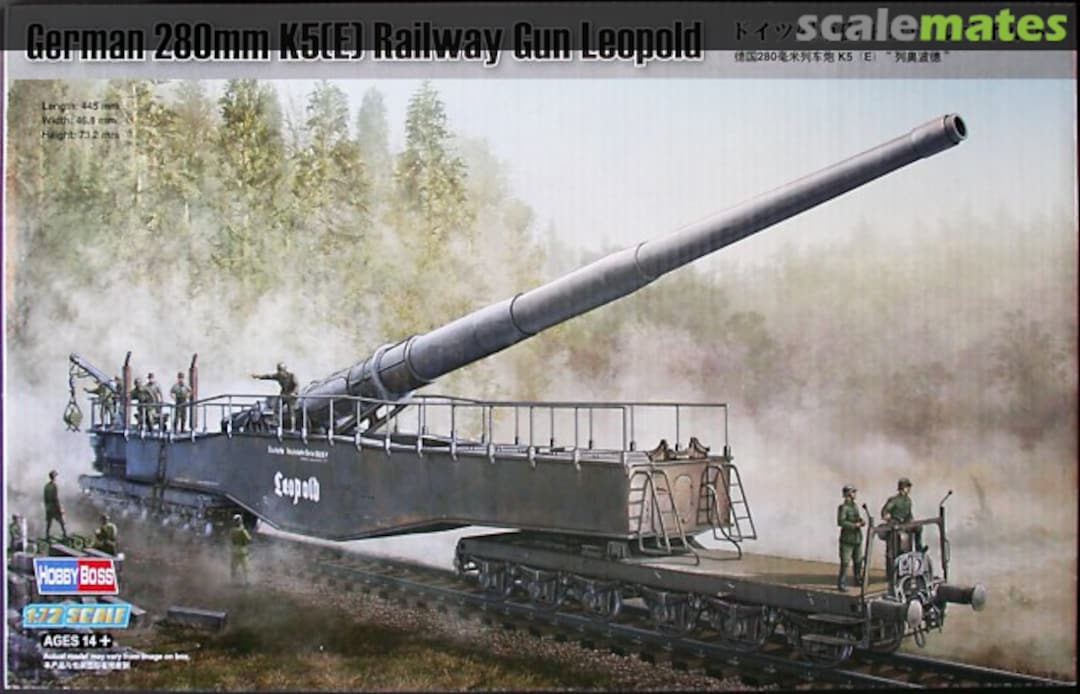 Boxart 280mm K5(E) Railway Gun Leopold 82903 HobbyBoss