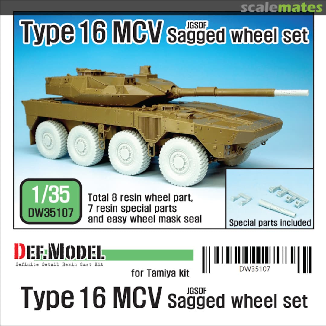 Boxart Type 16 MCV Sagged Wheel set DW35107 Def.Model