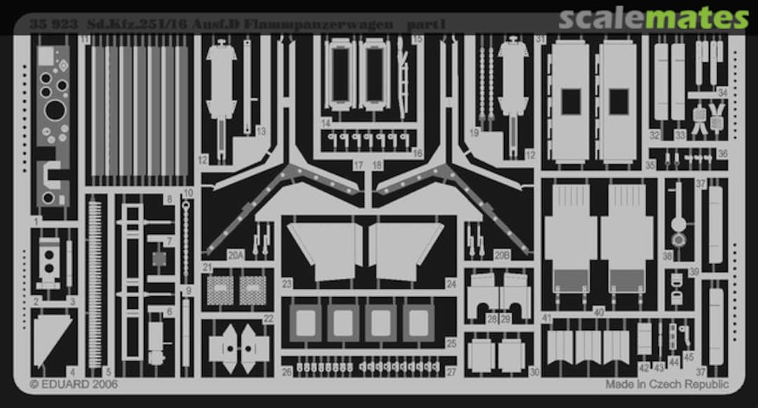 Boxart Sd.Kfz. 251/16 Ausf.D Flammpanzerwagen 35923 Eduard