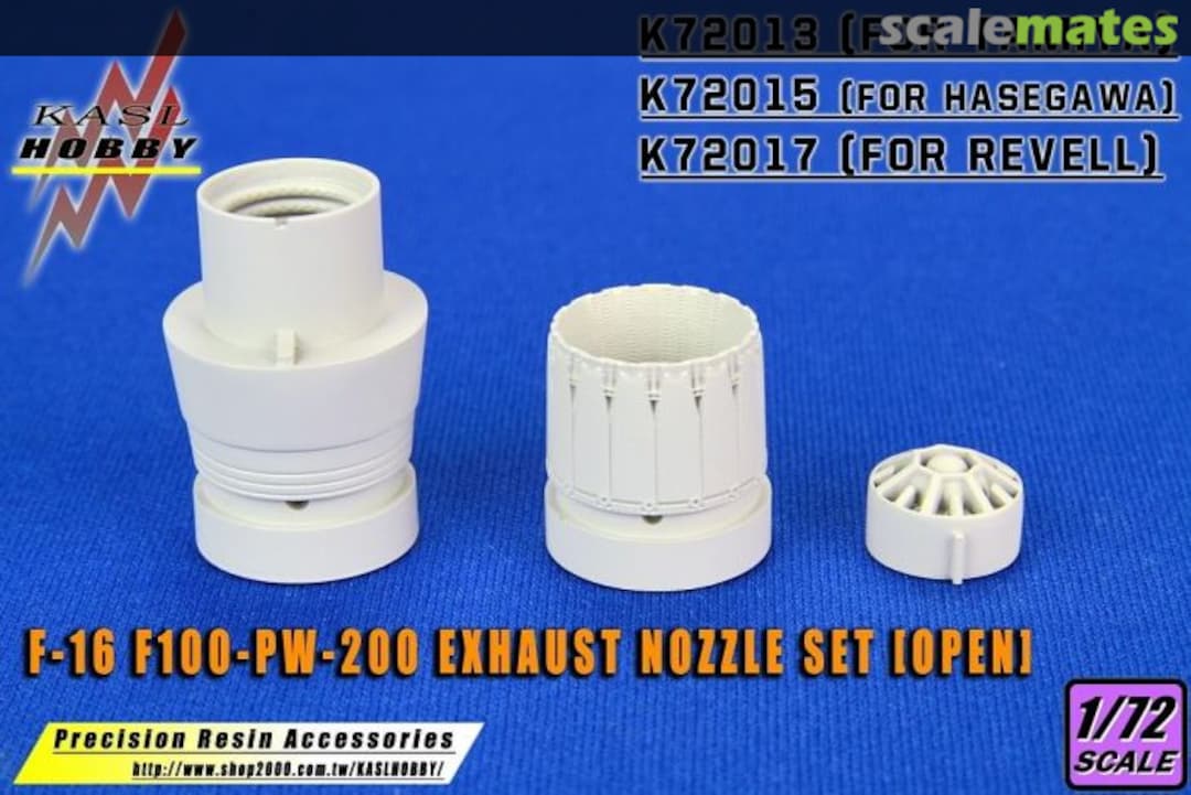 Boxart F-16 F100-PW-200 Exhaust Nozzle Set (Open) (for Hasegawa) K72015 Kasl Hobby