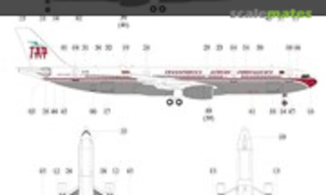 1:144 Airbus A330/343X - CS-TOV (CCS Aviation Decals CCS-AC144-TAP-A333-1)