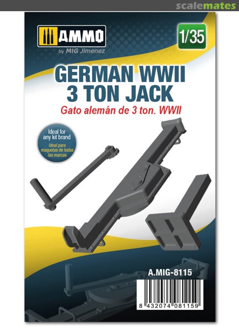 Boxart German WWII 3 ton Jack A.MIG-8115 Ammo by Mig Jimenez