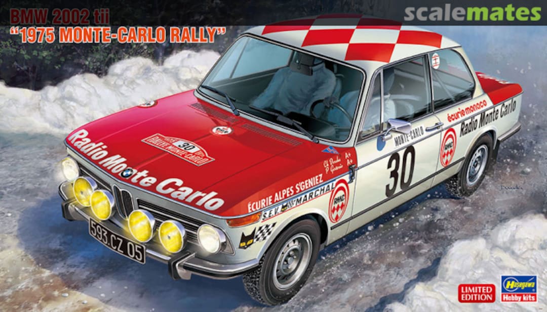 Boxart BMW 2002 tii "1975 Monte-Carlo Rally" 20516 Hasegawa