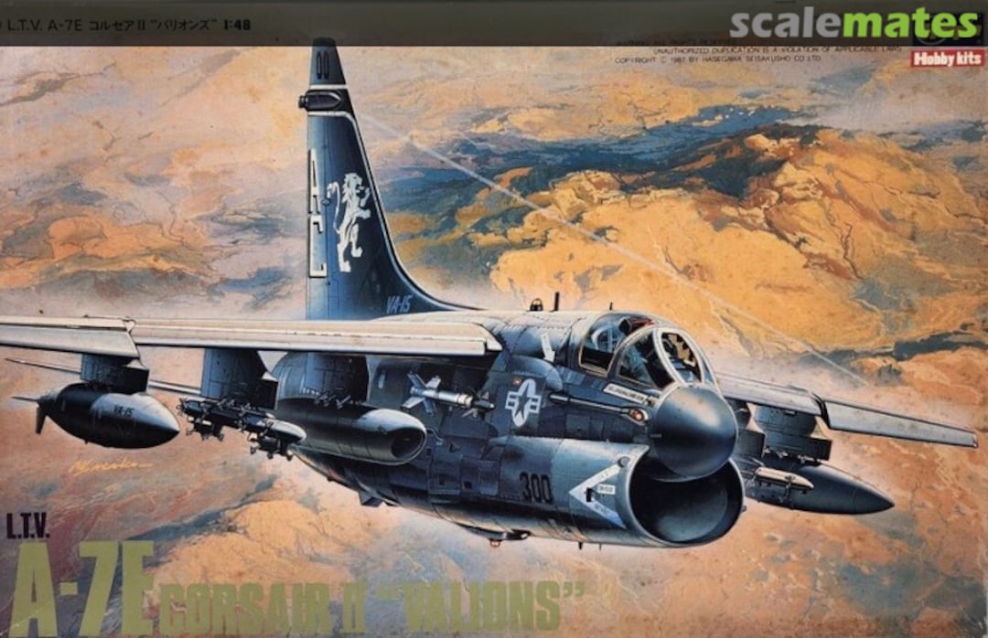 Boxart A-7E Corsair II "Valions" 07014 Hasegawa