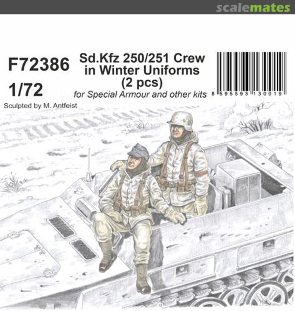 Boxart Sd.Kfz 250/251 Crew in Winter Uniforms F72386 CMK