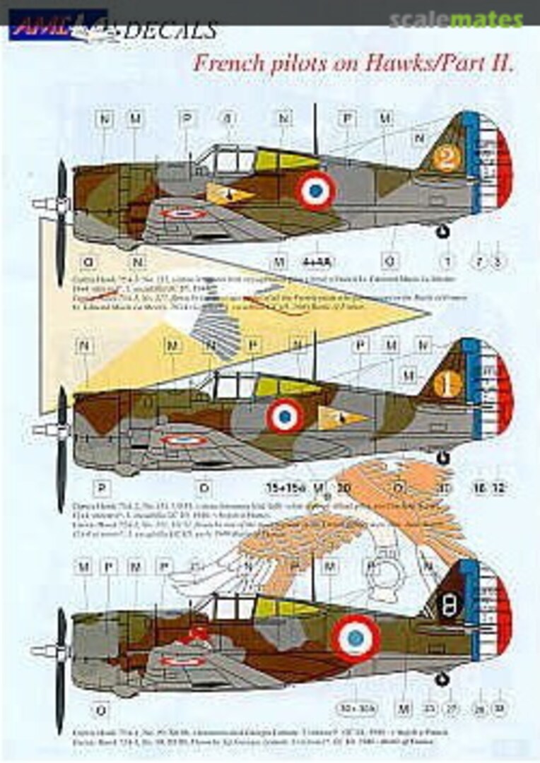 Boxart French pilots on Hawks 72007 AML