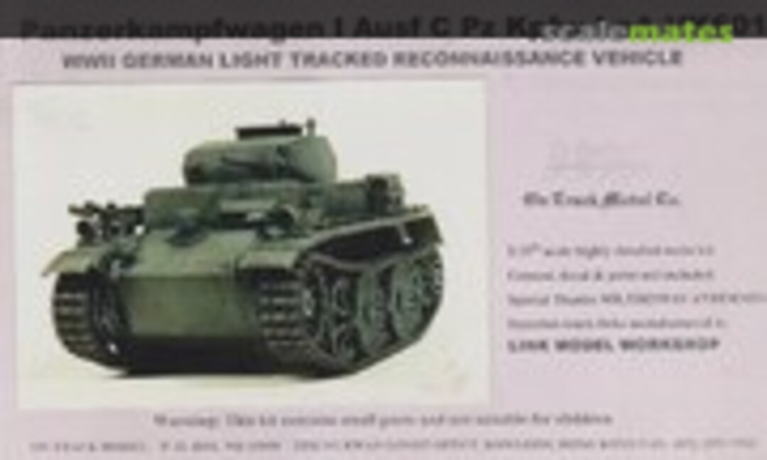 1:35 Panzerkampfwagen I Ausf C Pz Kpfw I nA VK601 (On Track Models 35007)