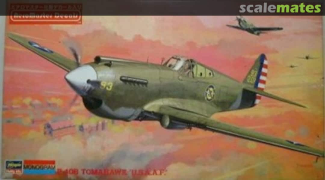 Boxart P-40B Tomahawk 'U.S.A.A.F.' HM82 Hasegawa/Monogram