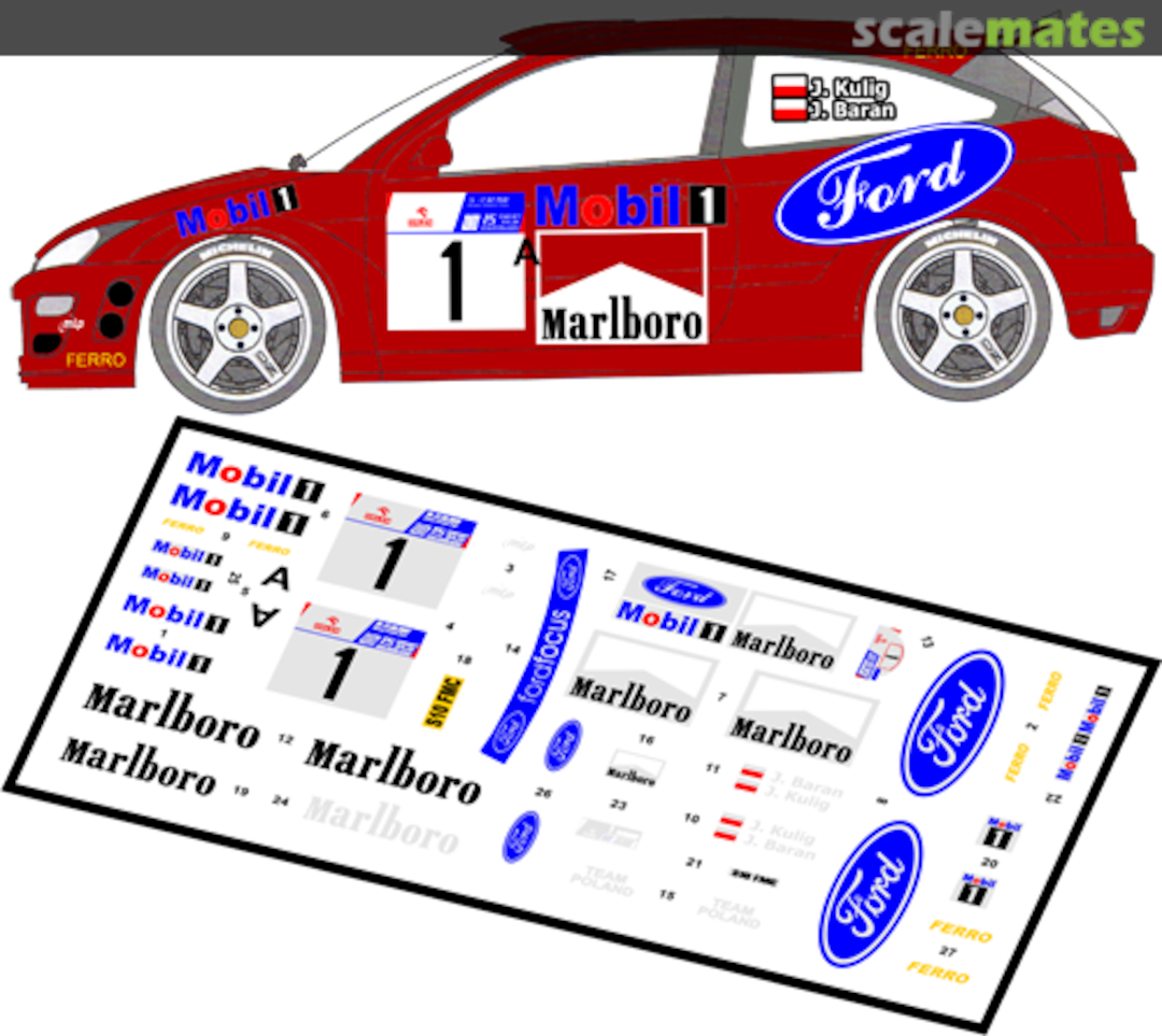 Boxart Ford Focus RS WRC '00 (S10 FMC) "Marlboro" 43001 MF-Zone