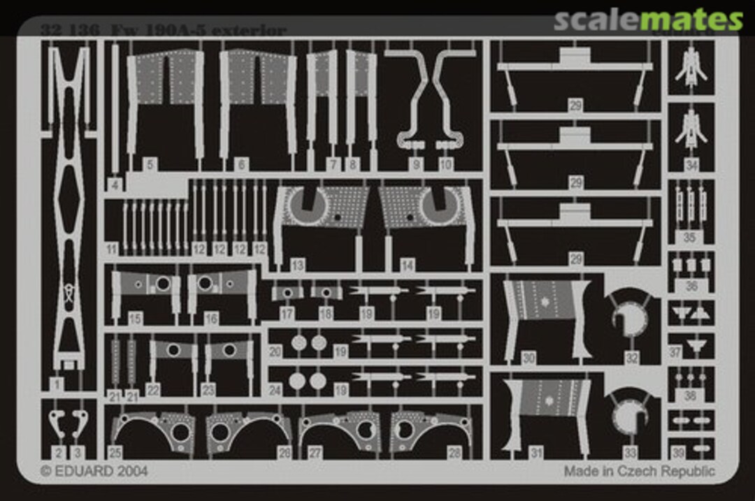 Boxart Fw-190A-5 exterior set 32136 Eduard