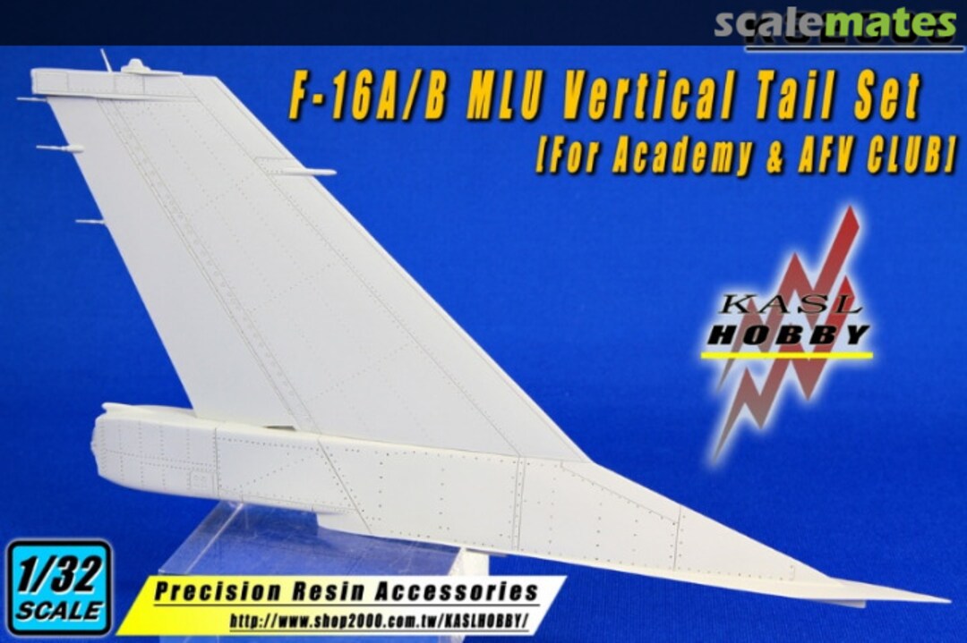 Boxart F-16A/B MLU Vertical Tail Set (Academy) K32006 Kasl Hobby