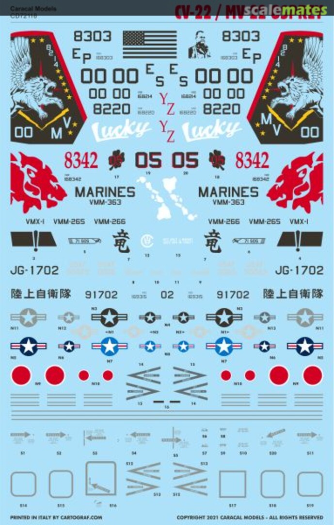 Boxart CV-22B / MV-22B Osprey CD72118 Caracal Models