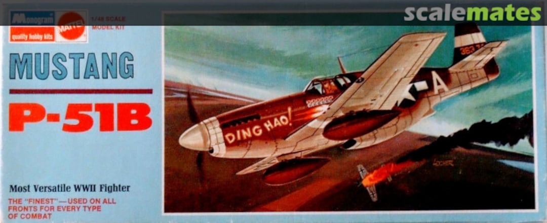 Boxart Mustang P-51B 6806 Monogram/Mattel