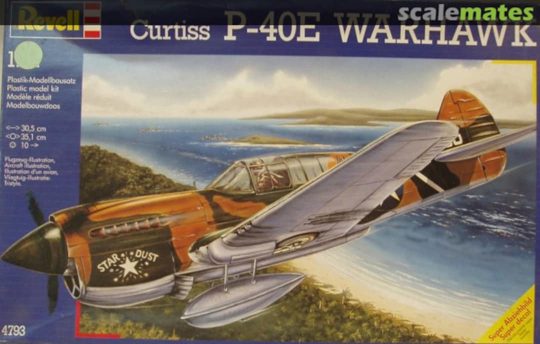 Boxart Curtiss P-40E Warhawk 4793 Revell