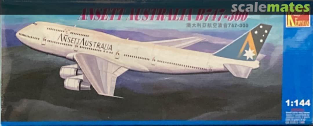 Boxart Boeing 747-300 Ansett 82811 Kepuyuan