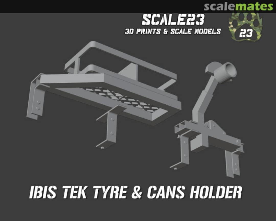 Boxart HMMWV Ibis Tek tyre & cans holder K007 Scale23