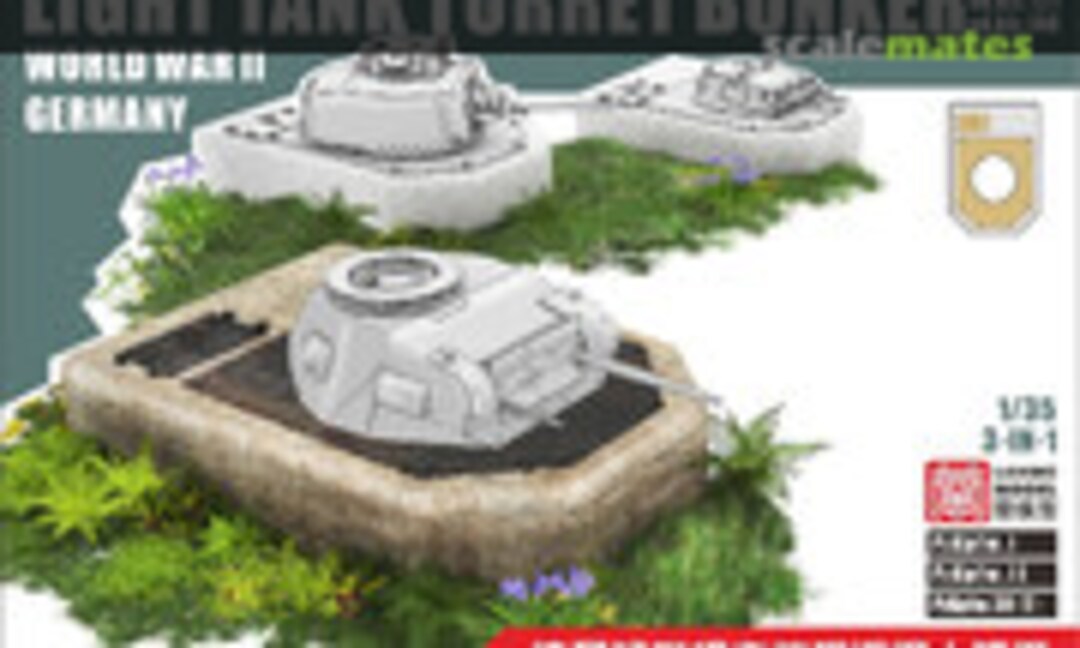 1:35 Light Tank Turret Bunker Sd.Kfz.111, Sd.Kfz.121, Sd.Kfz.140 (LANMO Model LM35021)