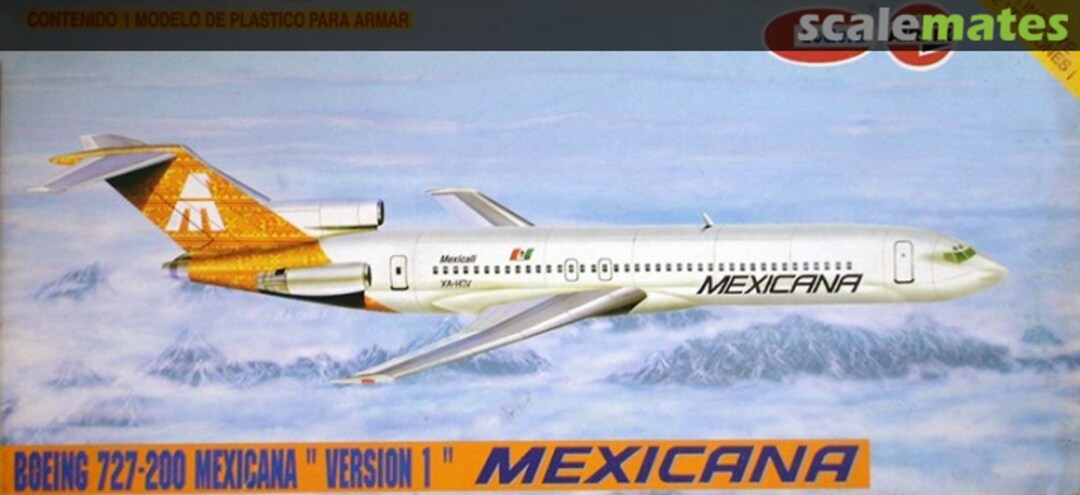 Boxart Boeing 727-200 Mexicana "Version 1" 00053 Airfix/Lodela