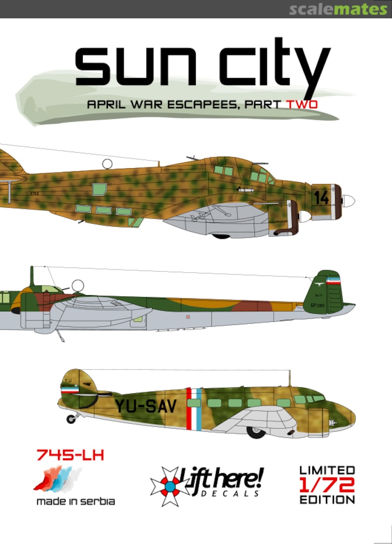 Boxart Sun City 745-LH Lift Here Decals