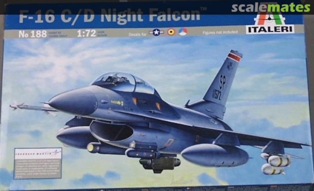 Boxart F-16C/D Night Falcon 188 Italeri