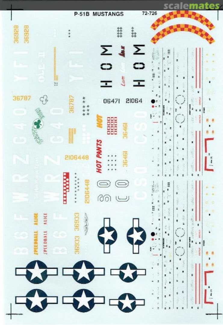 Boxart P-51B Mustang Aces 72-726 SuperScale International