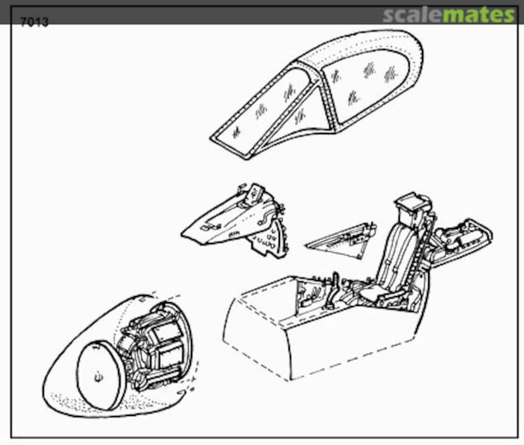 Boxart F4D-1 - interior set 7013 CMK