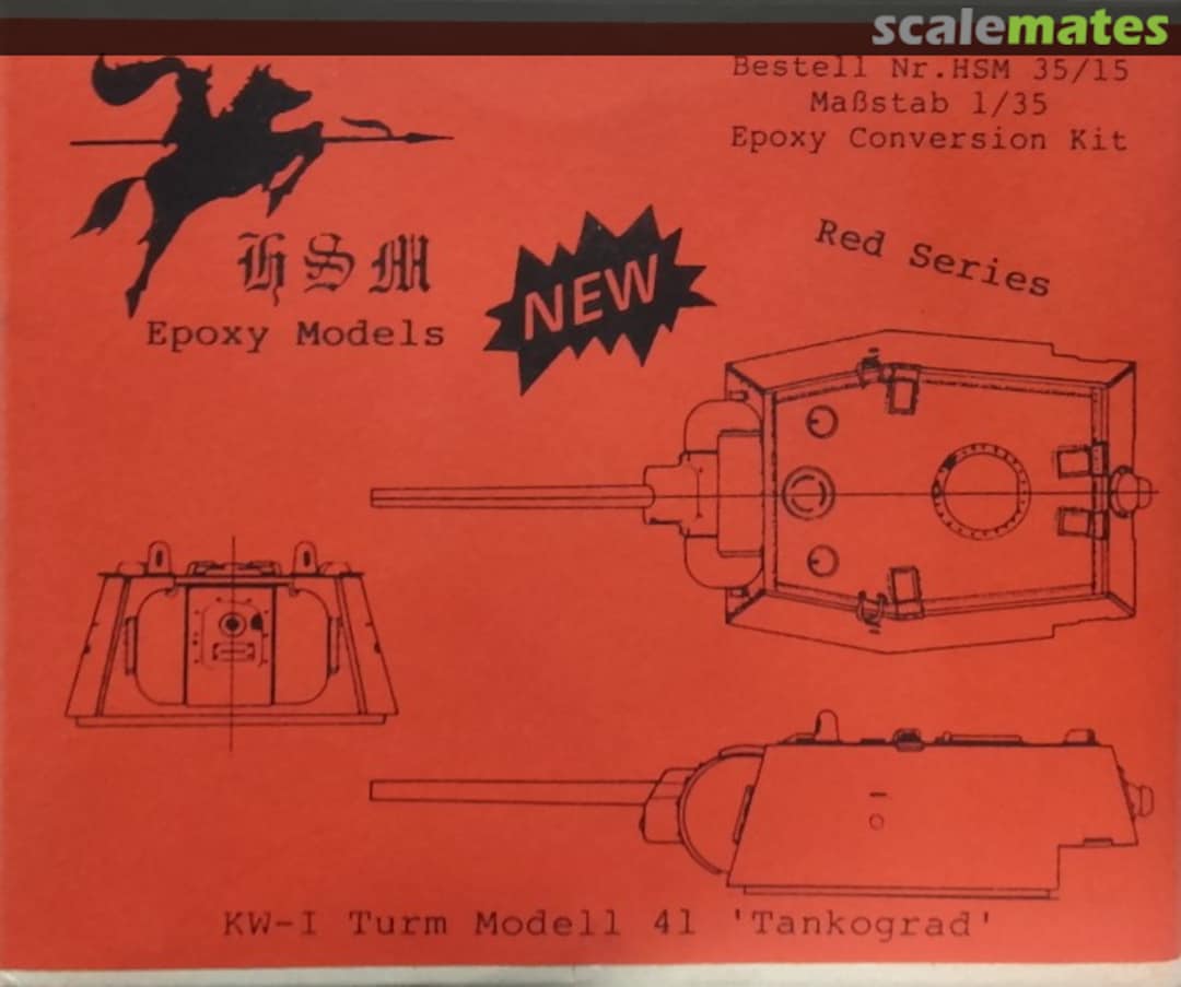 Boxart KW-I Turm Modell 41 'Tankograd' HSM 35/15 HSM