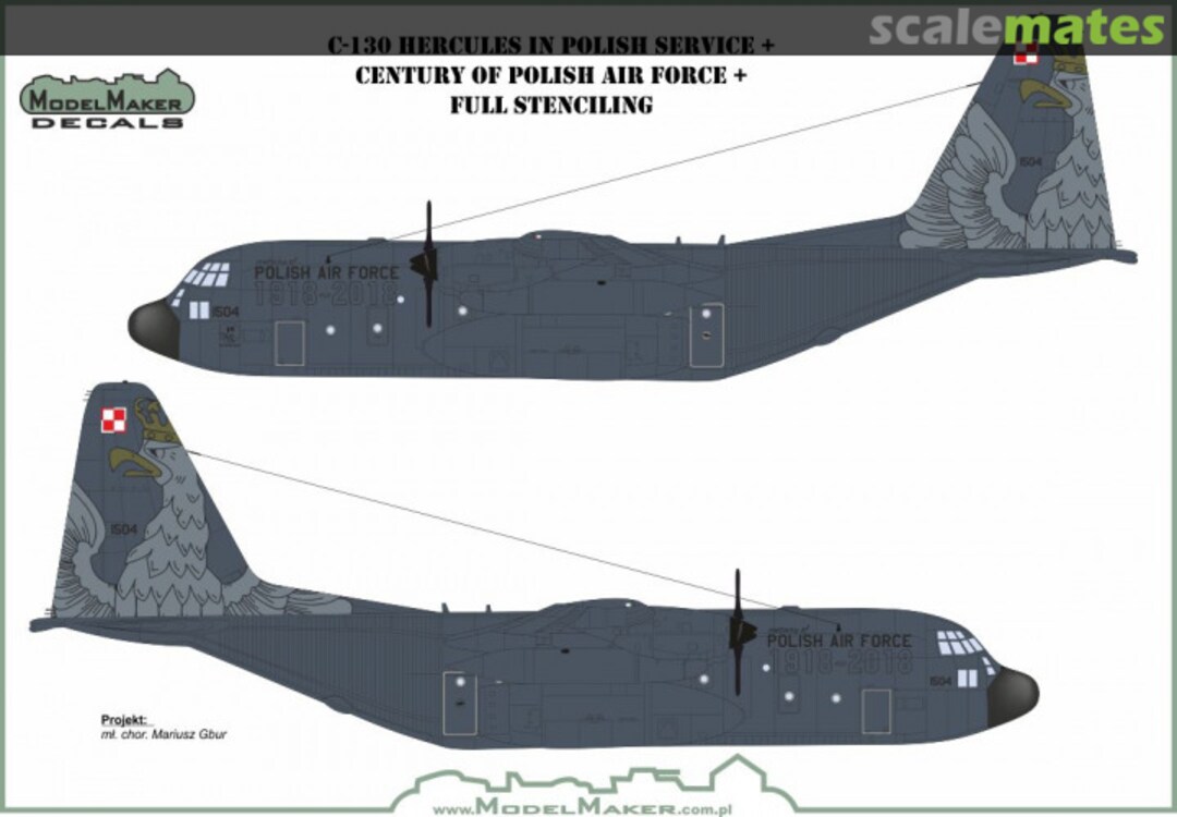 Boxart C-130 Hercules in Polish Service + Century of Polish Air Force D72111 ModelMaker