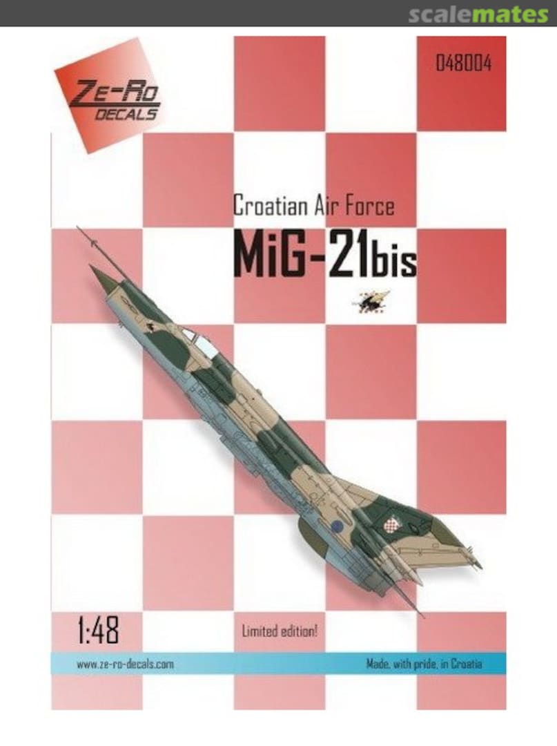 Boxart MiG-21bis 048004 Ze-Ro Decals