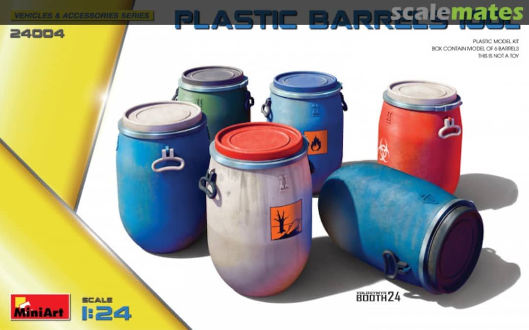 Boxart Plastic Barrels 100L 24004 MiniArt