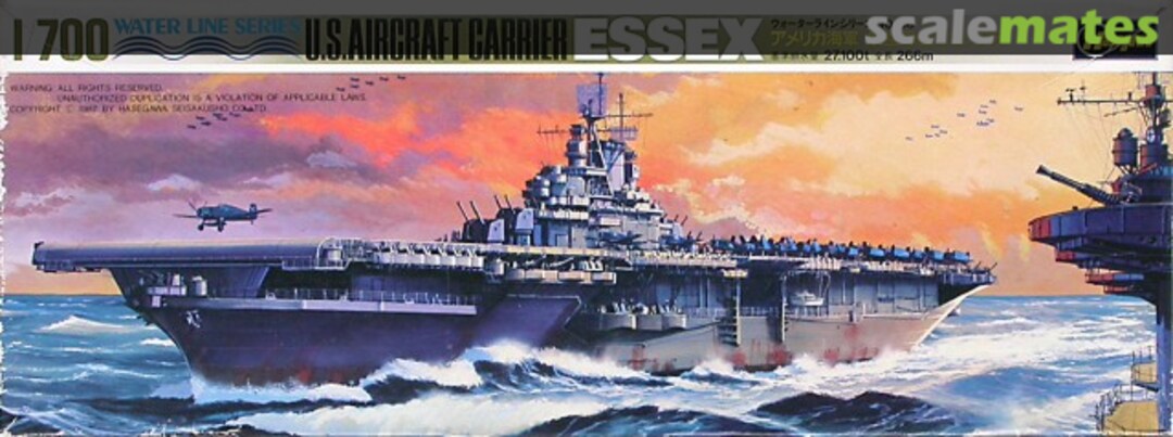 Boxart USS Essex CV-9 44108 Hasegawa