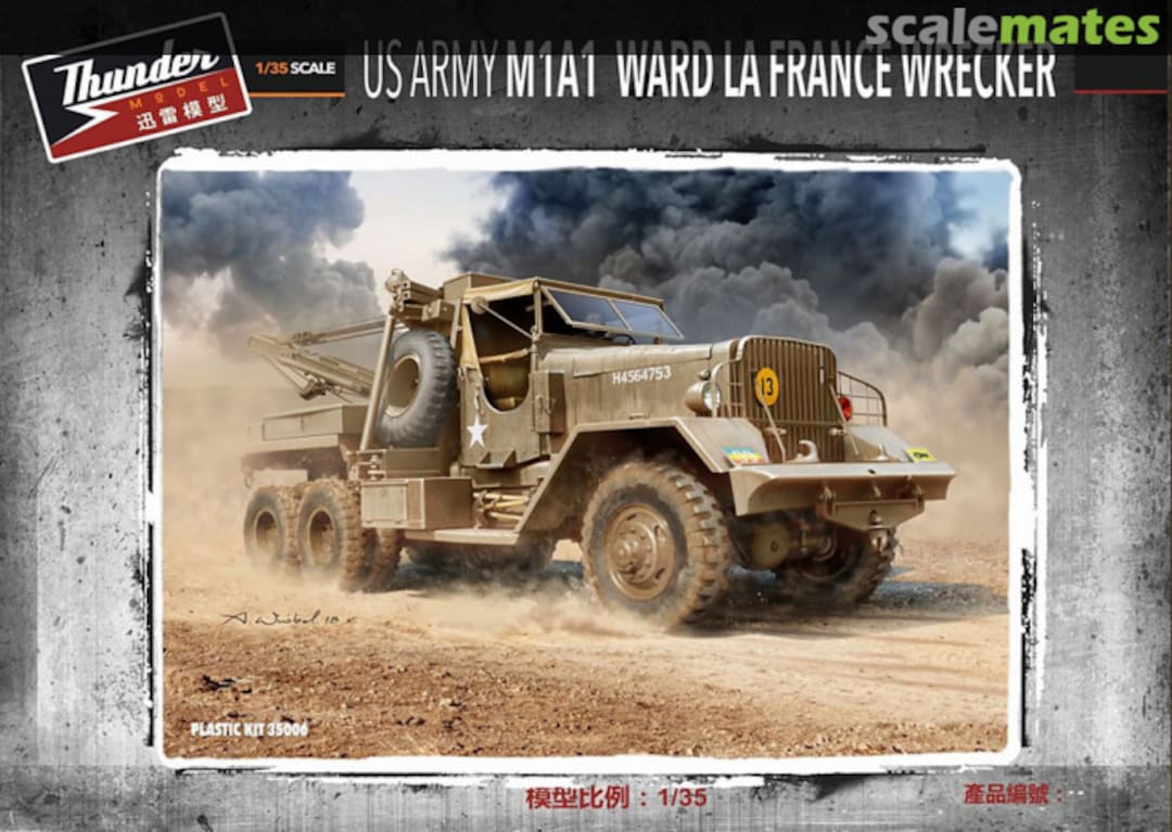 Boxart M1A1 Ward La France Wrecker 35006 Thunder Model