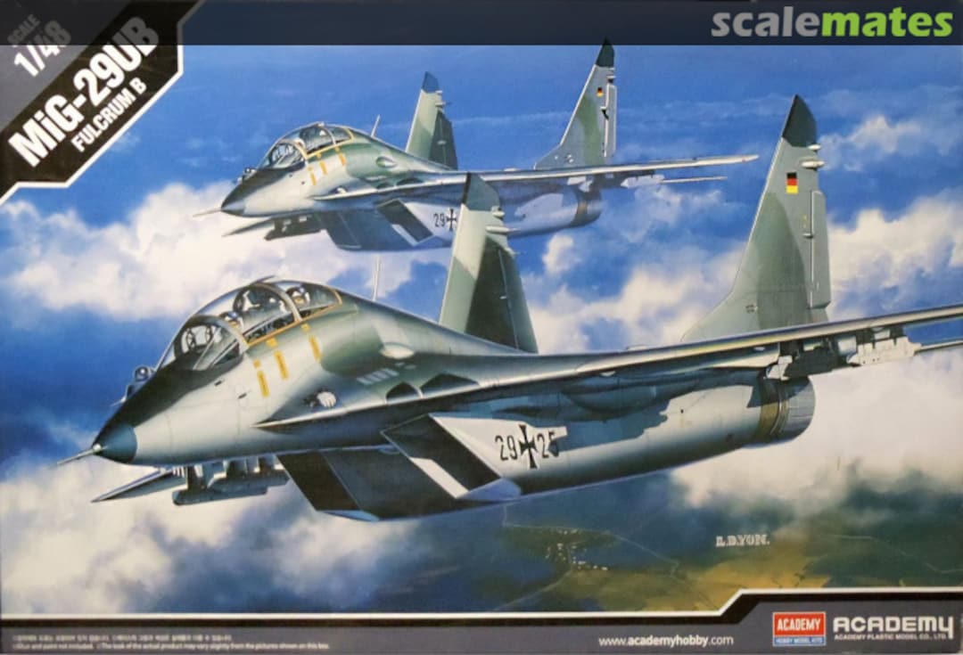 Boxart MiG-29UB Fulcrum B 12266 Academy