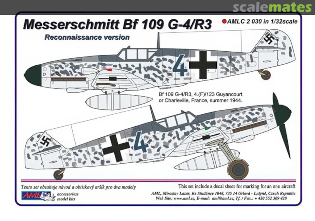 Boxart Messerschmitt Bf109 G-4/R3 AMLC2030 AML