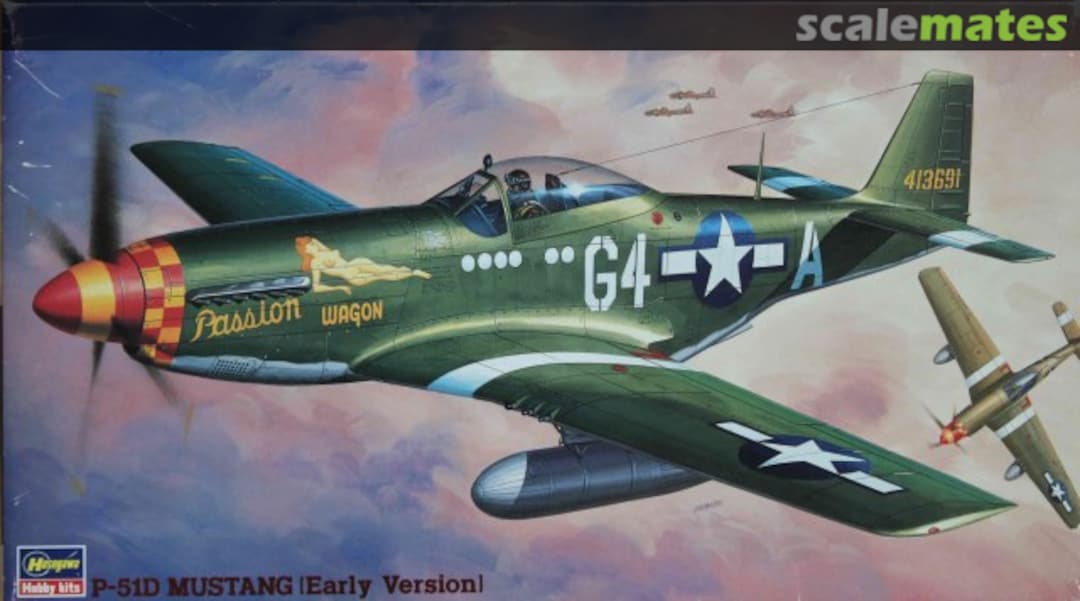 Boxart P-51D Mustang [Early Version] 51558 Hasegawa