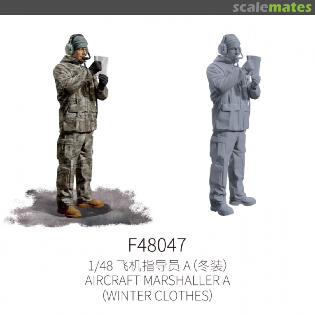 Boxart Aircraft Marshaller A (Winter Clothes) F48047 Galaxy Model