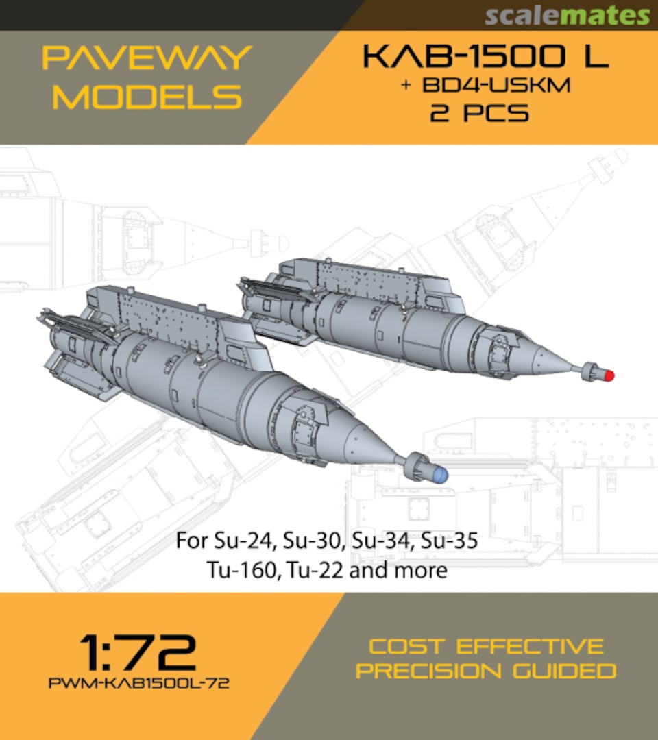 Boxart KAB-1500 L + BD4-USKM PWM-KAB1500L-72 Paveway Models