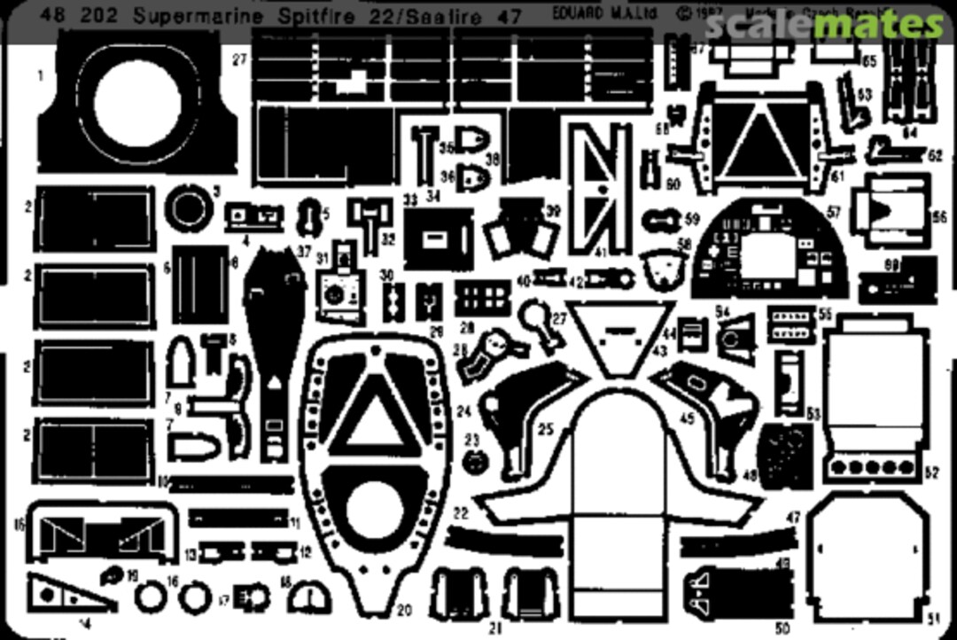 Boxart Supermarine Spitfire 22 / Seafire 47 48 202 Eduard
