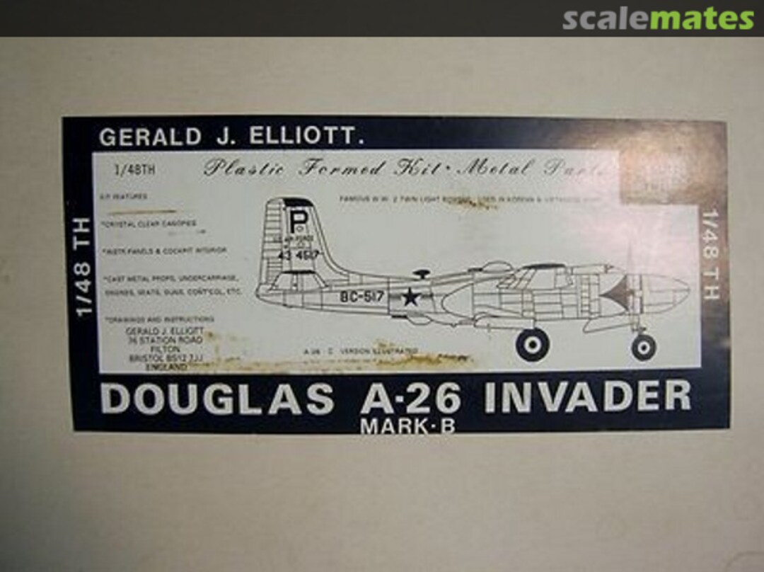 Boxart Douglas A-26 Invader Mark-B  Gerald J. Elliott