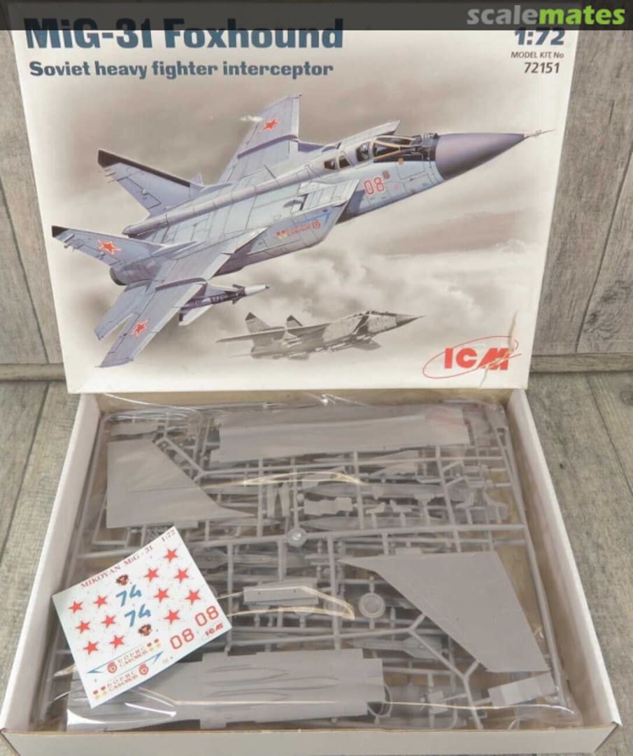 Contents MiG-31 Foxhound 72151 ICM