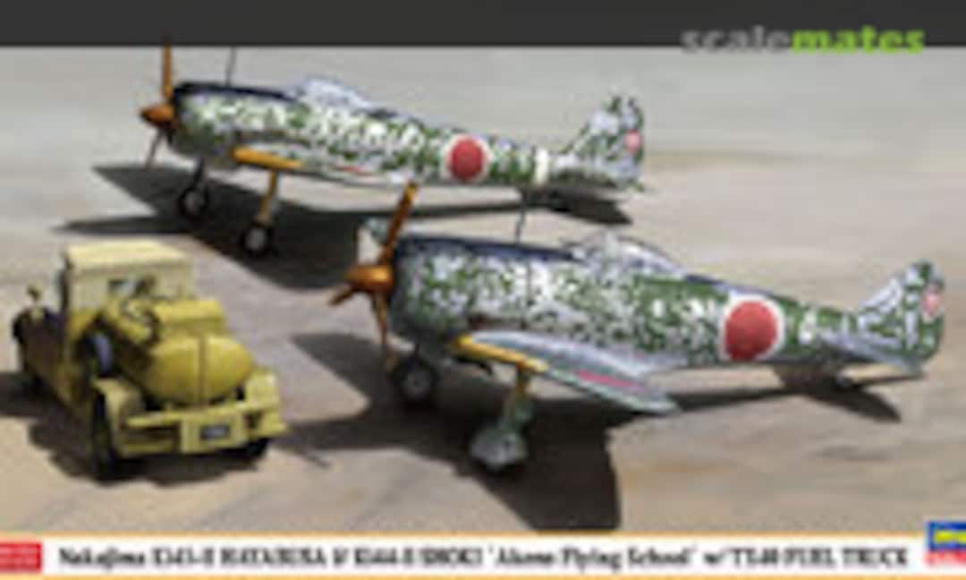 1:72 Nakajima Ki43-II Hayabusa &amp; Ki44-II Shoki `Akeno Flying School´ w/TX40 Type Fuel Truck (Hasegawa 02248)