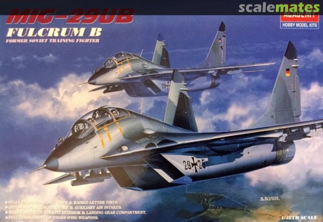 Boxart MiG-29UB Fulcrum B 2119 Academy