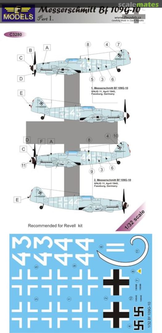 Boxart Messerschmitt Bf 109G-10 C3280 LF Models