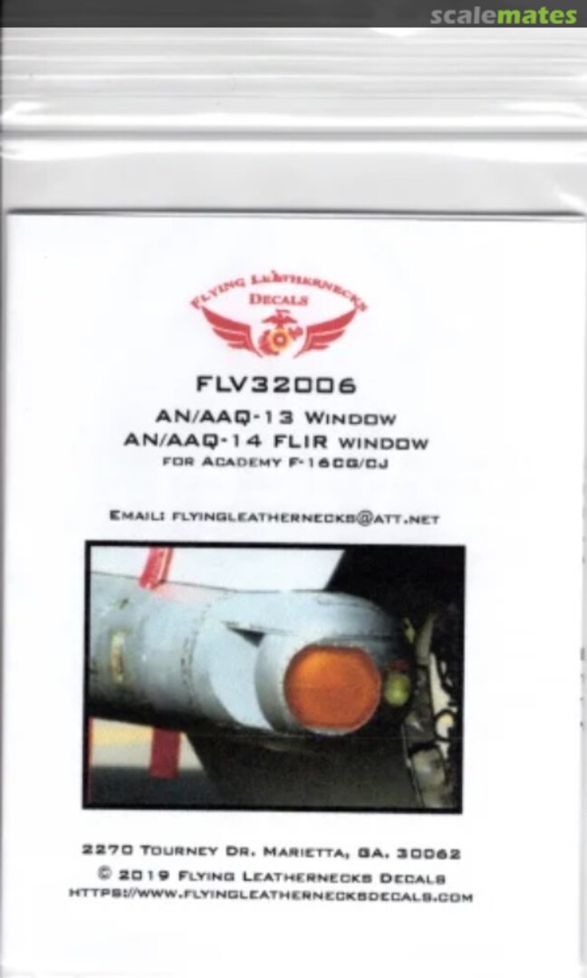 Boxart AN/AAQ-13 & 14 LANTIRN Pod windows FLV32006 Flying Leathernecks