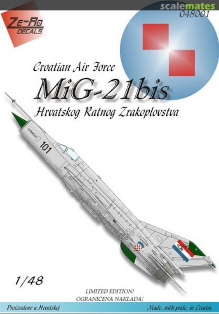 Boxart MiG-21bis 048001 Ze-Ro Decals