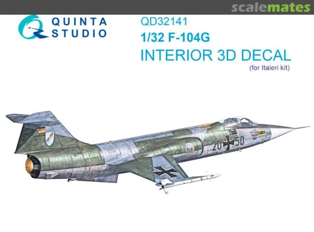 Boxart F-104G interior 3D decals QD32141 Quinta Studio