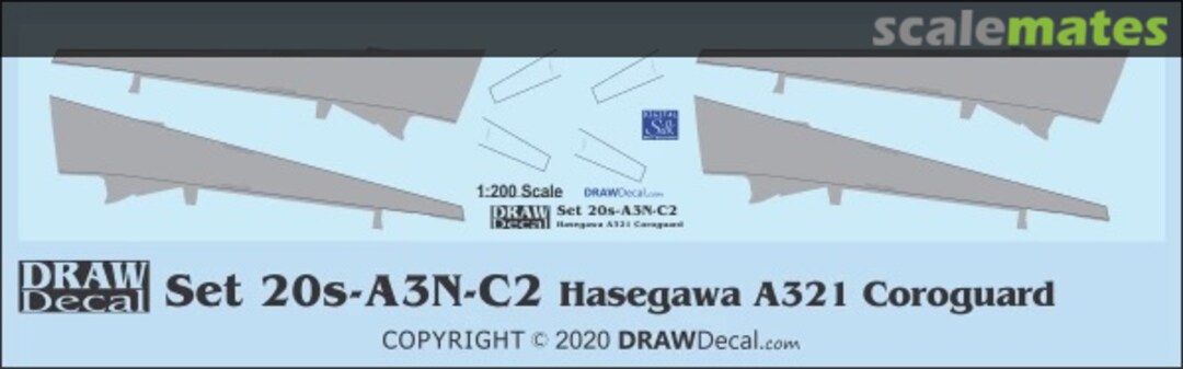 Boxart Hasegawa A321 Coroguard 20-A3N-C2 Draw Decal