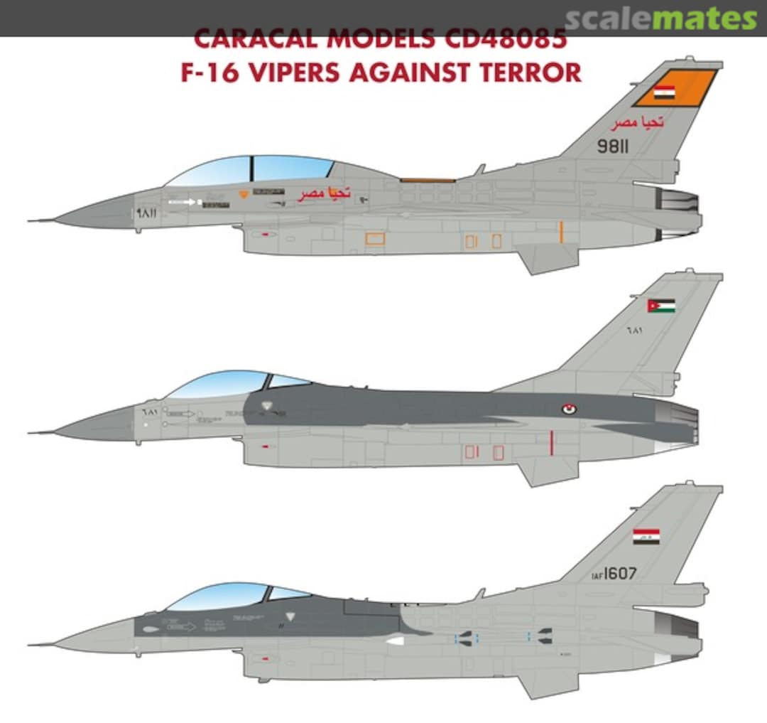 Boxart F-16 Vipers against terror CD48085 Caracal Models