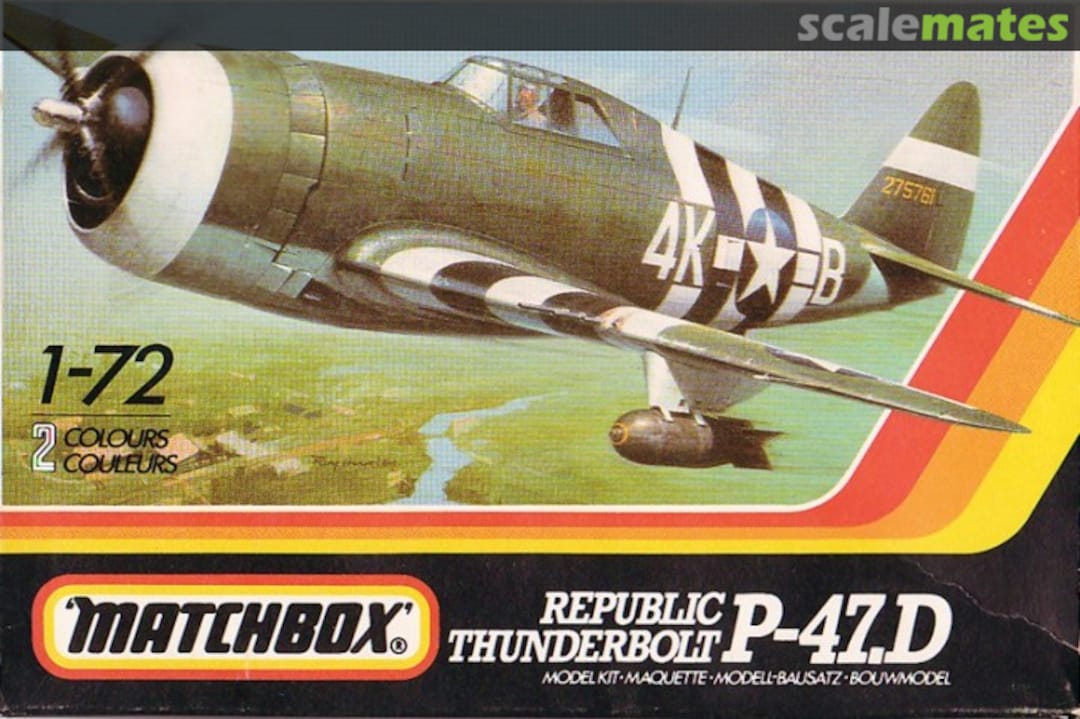 Boxart P-47.D Thunderbolt PK-22 Matchbox